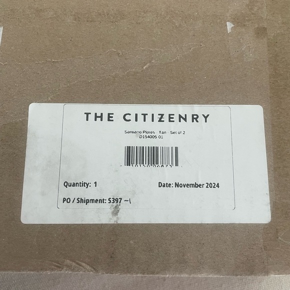 🆕The Citizenry SANTIAGO PLATES - SET OF 2 NIB Ceramic Dinner & Salad Plates - Picture 2 of 9